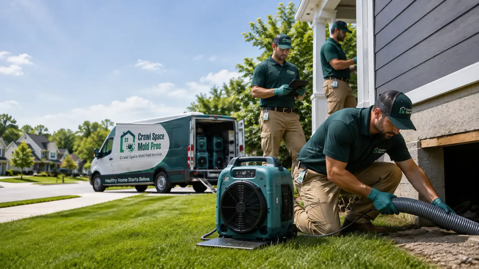 Crawl Space Mold Removal in Bulpitt, IL